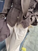 Barrelfit Lederlook Broek Beige 7222-P8