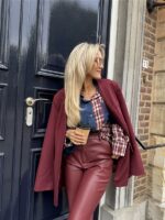 Blazer 4512 Bow Taille Bordeaux