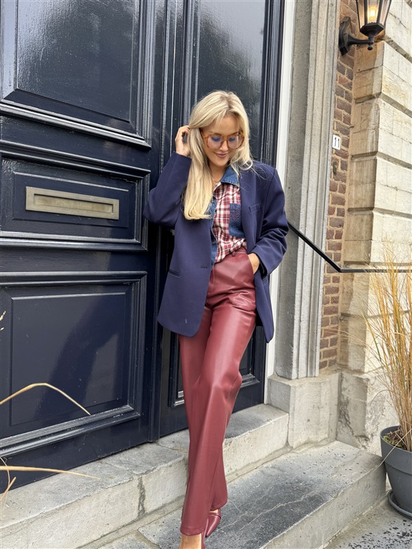 Blazer Collarless Navy 2508420334