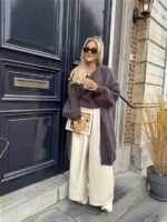 Lederlook Wide Leg Off White 6677-P8