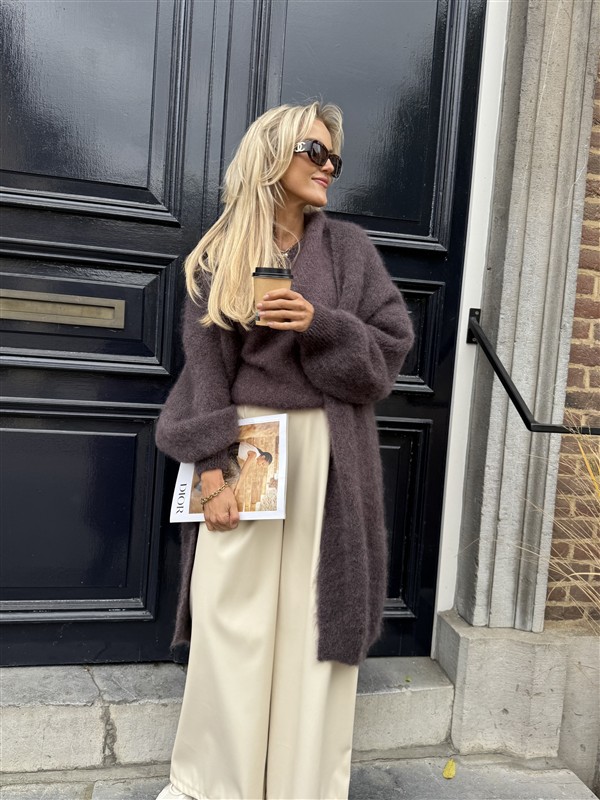 Lederlook Wide Leg Off White 6677-P8