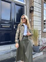 Metallic Vestje Flower Abstract 6986