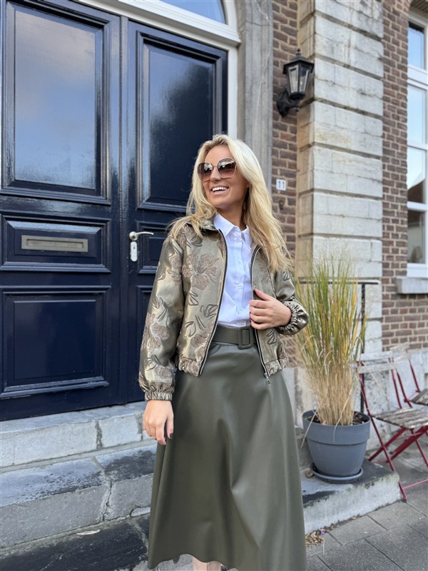 Metallic Vestje Flower Abstract 6986