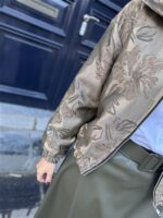 Metallic Vestje Flower Abstract 6986