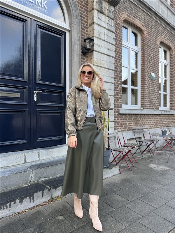 Metallic Vestje Flower Abstract 6986