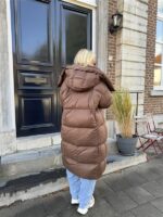 Donsjas Dubbele Kraag Bruin