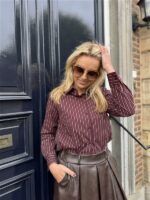 Hemdje Stripes Zp114 Bordeaux