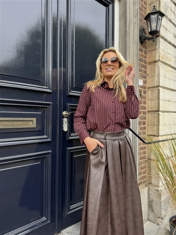 Hemdje Stripes Zp114 Bordeaux