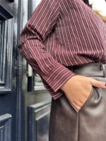 Hemdje Stripes Zp114 Bordeaux