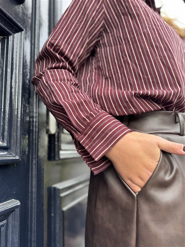 Hemdje Stripes Zp114 Bordeaux
