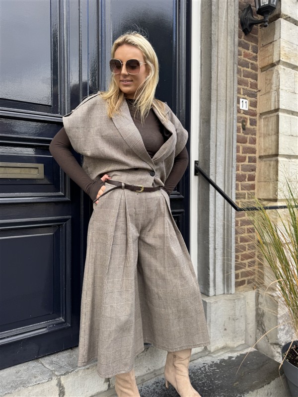 Geruiten Broek Met Riem