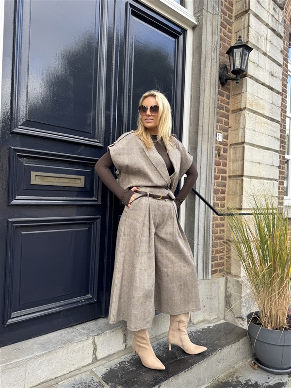 Geruiten Broek Met Riem