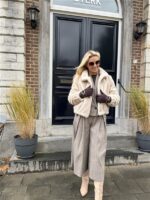 Faux Fur F25503 Beige
