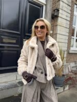 Faux Fur F25503 Beige