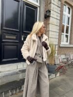 Faux Fur F25503 Beige