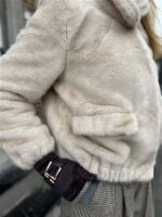Faux Fur F25503 Beige