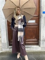 Sjaal Ruit S25603 Bruin