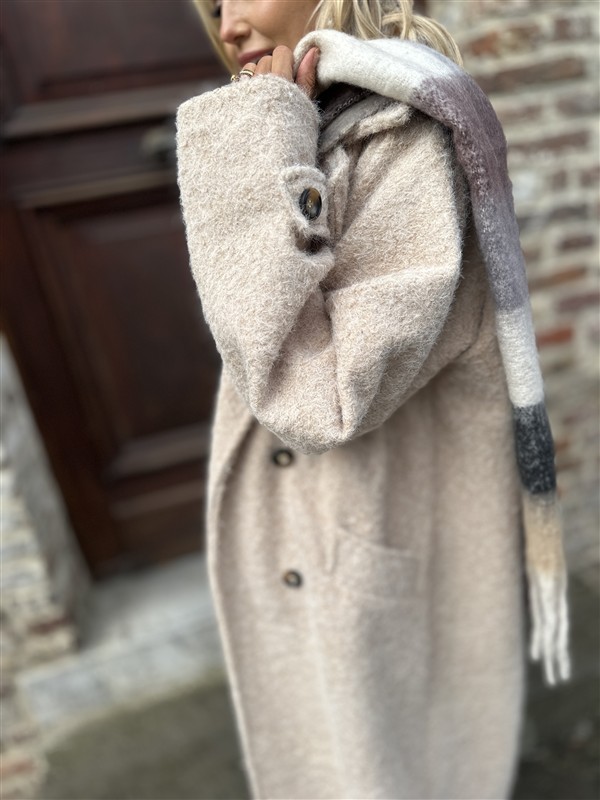 Sjaal Ruit S25603 Bruin