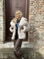 Barrelfit Lederlook Broek Bruin 7222-P8