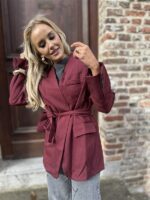 Blazer 4512 Bow Taille Bordeaux