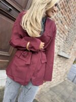 Blazer 4512 Bow Taille Bordeaux