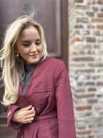 Blazer 4512 Bow Taille Bordeaux