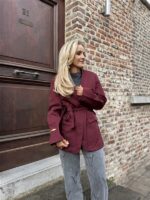 Blazer 4512 Bow Taille Bordeaux