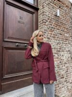 Blazer 4512 Bow Taille Bordeaux