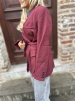 Blazer 4512 Bow Taille Bordeaux
