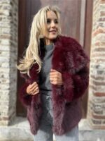 Faux Fur 98231 Uni Bordeaux