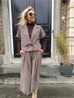 Broek Pdp Bordeaux Met Riem