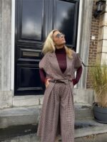 Broek Pdp Bordeaux Met Riem