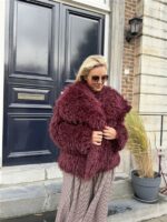 Furry Coat Bordeaux 41085