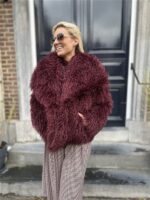 Furry Coat Bordeaux 41085