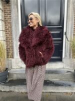 Furry Coat Bordeaux 41085