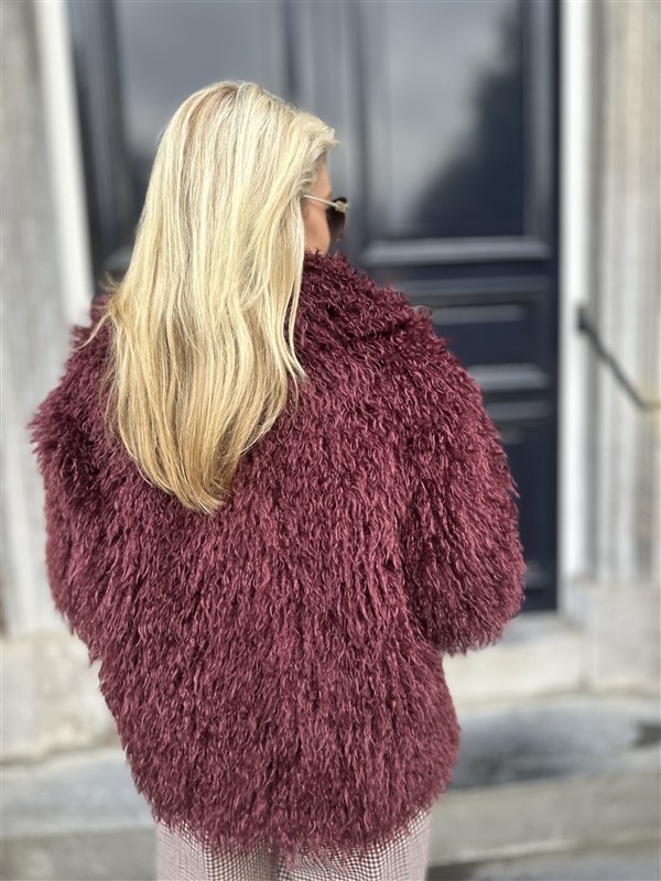 Furry Coat Bordeaux 41085