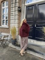 Furry Coat Bordeaux 41085