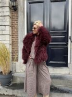 Furry Coat Bordeaux 41085