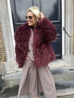 Furry Coat Bordeaux 41085