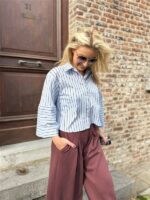 Pantalon Wide Bordeaux H3207