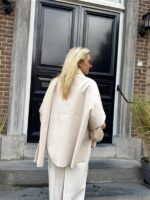 Poncho Cape Overslag Ecru L3m351