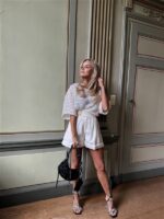 Tweed Short Pc79a Riem Gouddet Ecru