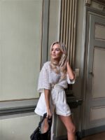 Tweed Short Pc79a Riem Gouddet Ecru