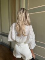 Tweed Short Pc79a Riem Gouddet Ecru