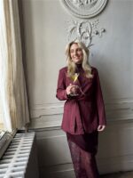 Top Tsl1720 Dentelle Fine Bordeaux