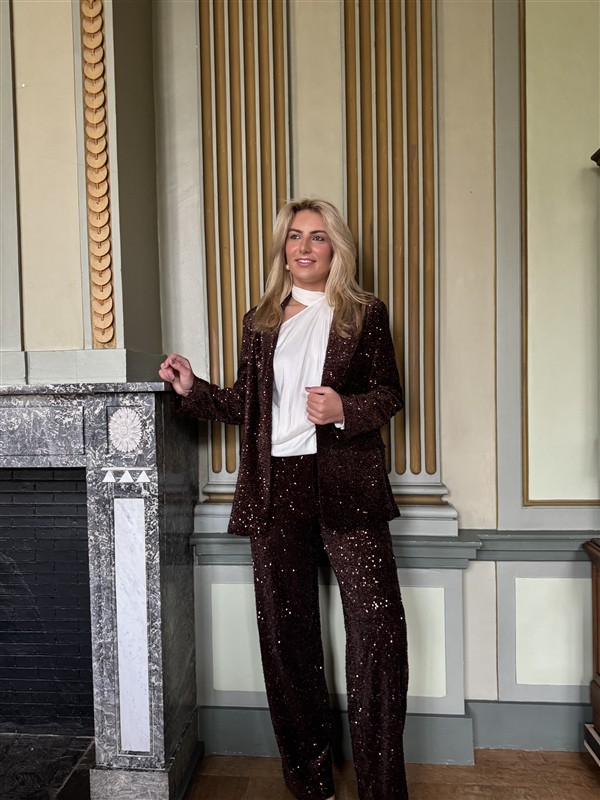 Pantalon P9999 Paillet Bruin