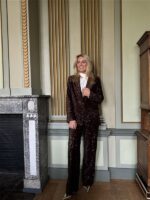 Blazer V9999 Paillet Allover Bruin