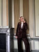 Blazer V9999 Paillet Allover Bruin