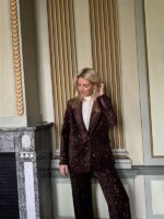 Blazer V9999 Paillet Allover Bruin