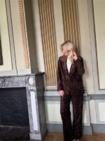 Blazer V9999 Paillet Allover Bruin